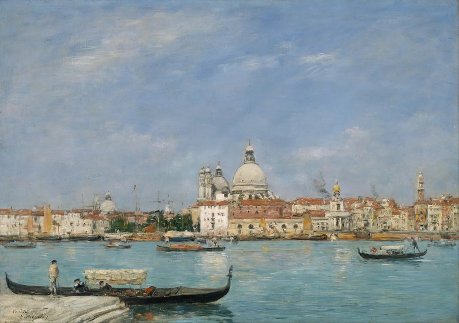 Venise, Santa Maria della Salute de San Giorgio - Eugène Boudin