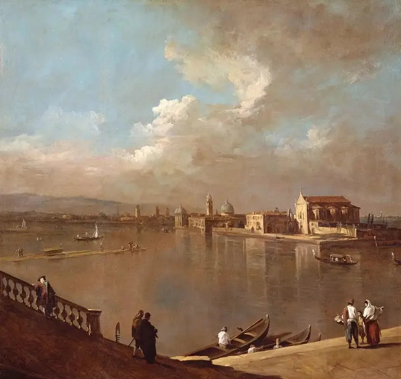 Venise : vue vers Murano depuis les Fondamenta Nuove - Canaletto image 1 tableau peint à l’huile sur toile
