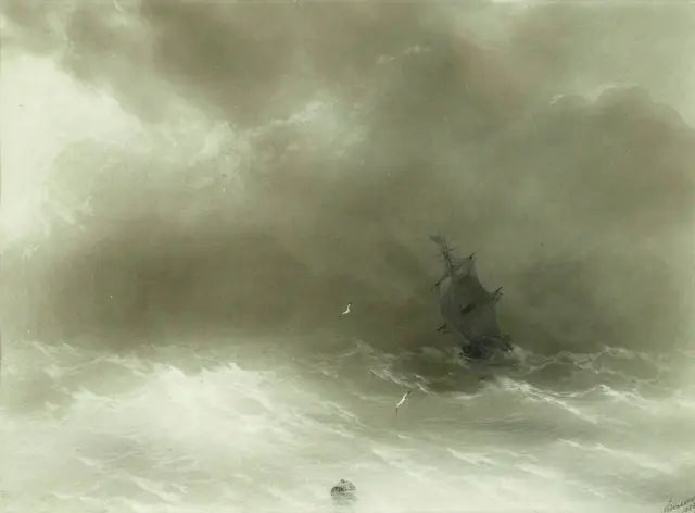 Vent fort - Ivan Aïvazovski image 1 reproduction d’œuvre d’art à l’huile