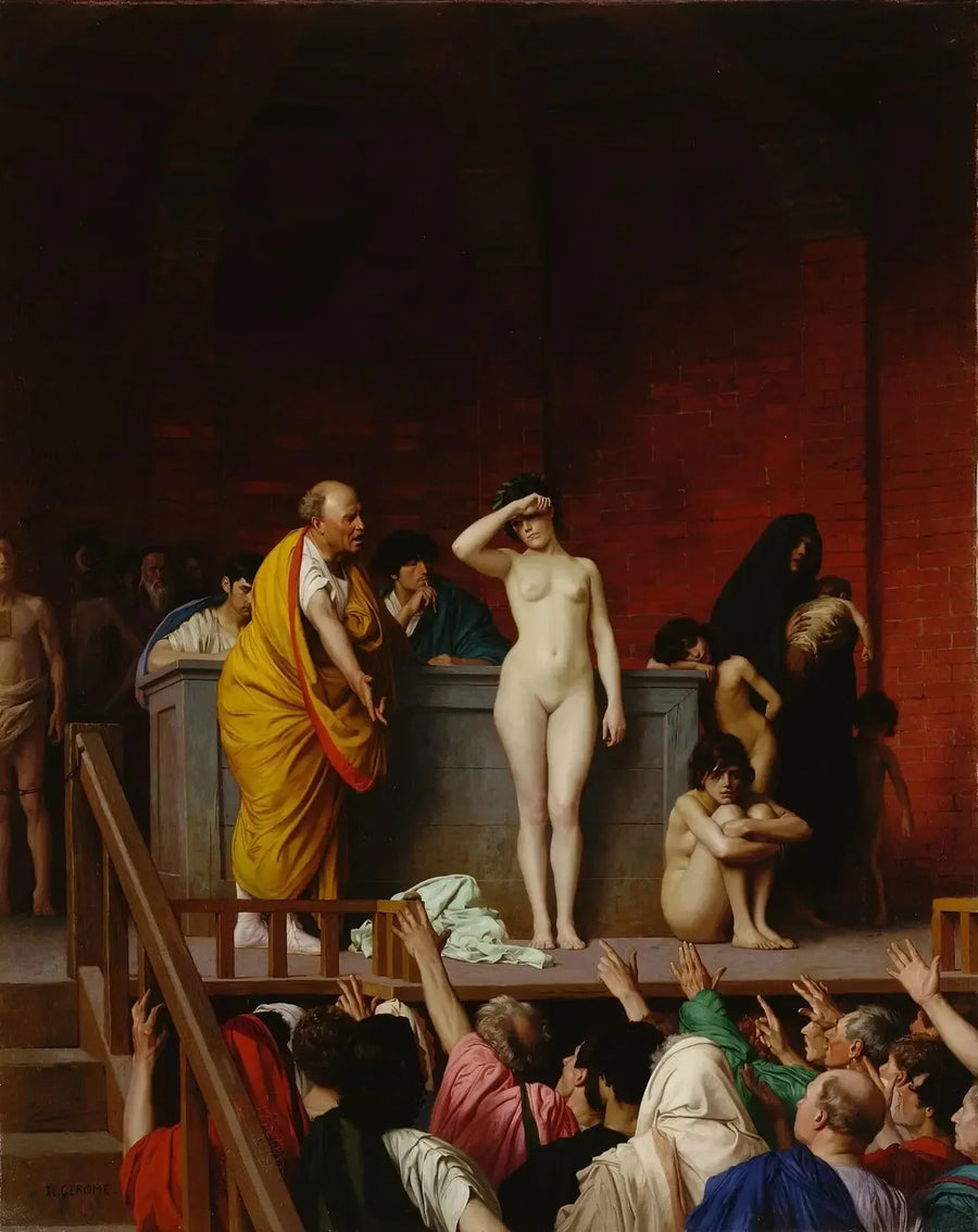 Vente d'esclaves à Rome - Jean-Léon Gérôme