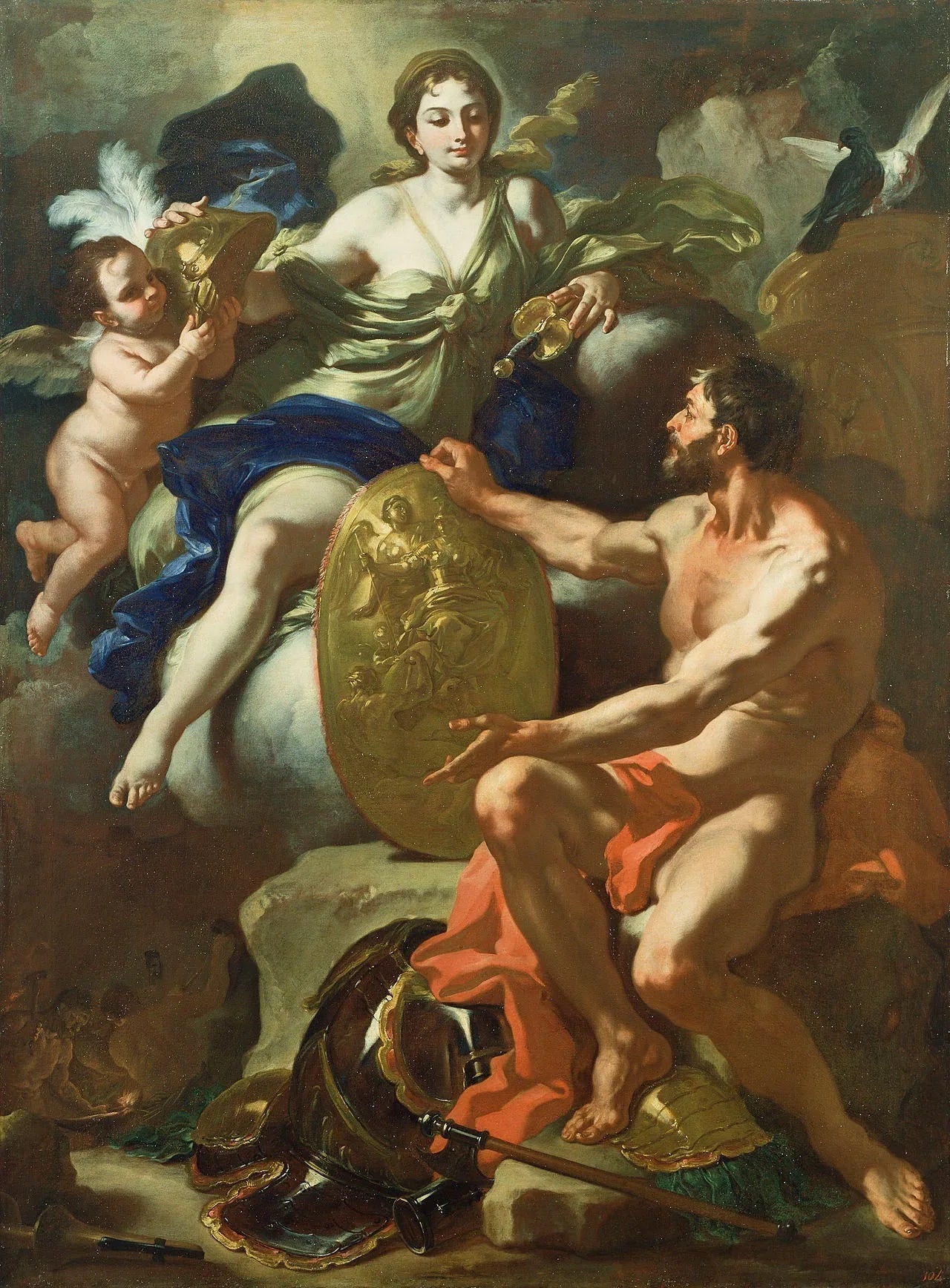 Vénus à la forge de Vulcain - Francesco Solimena image 1 copie peinte à la main à l’huile