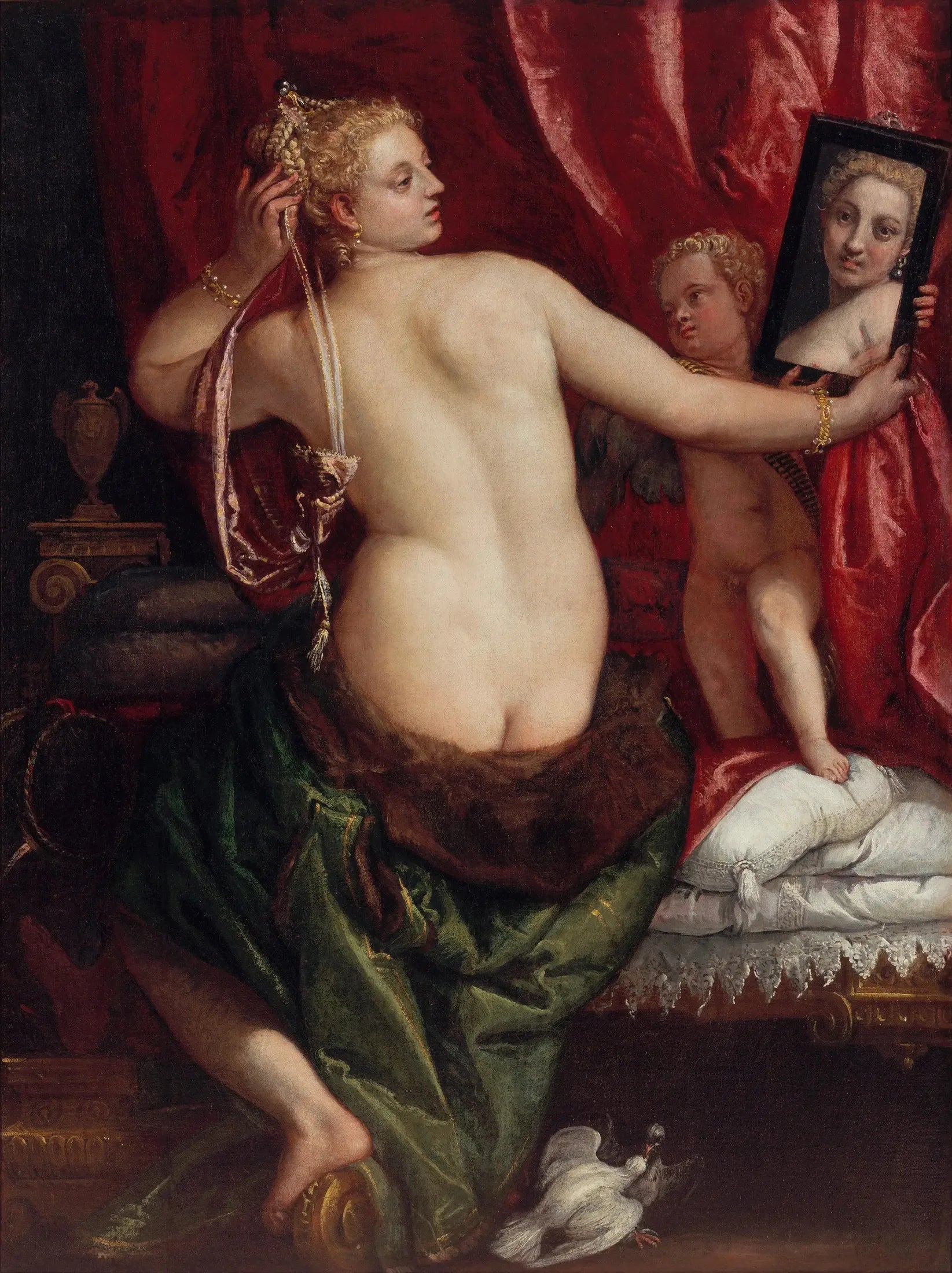 Vénus à sa toilette - Paul Véronèse image 1 reproduction d’œuvre d’art à l’huile