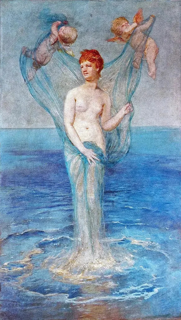 Vénus Anadyomène - Arnold Böcklin image 1 tableau peint à l’huile sur toile