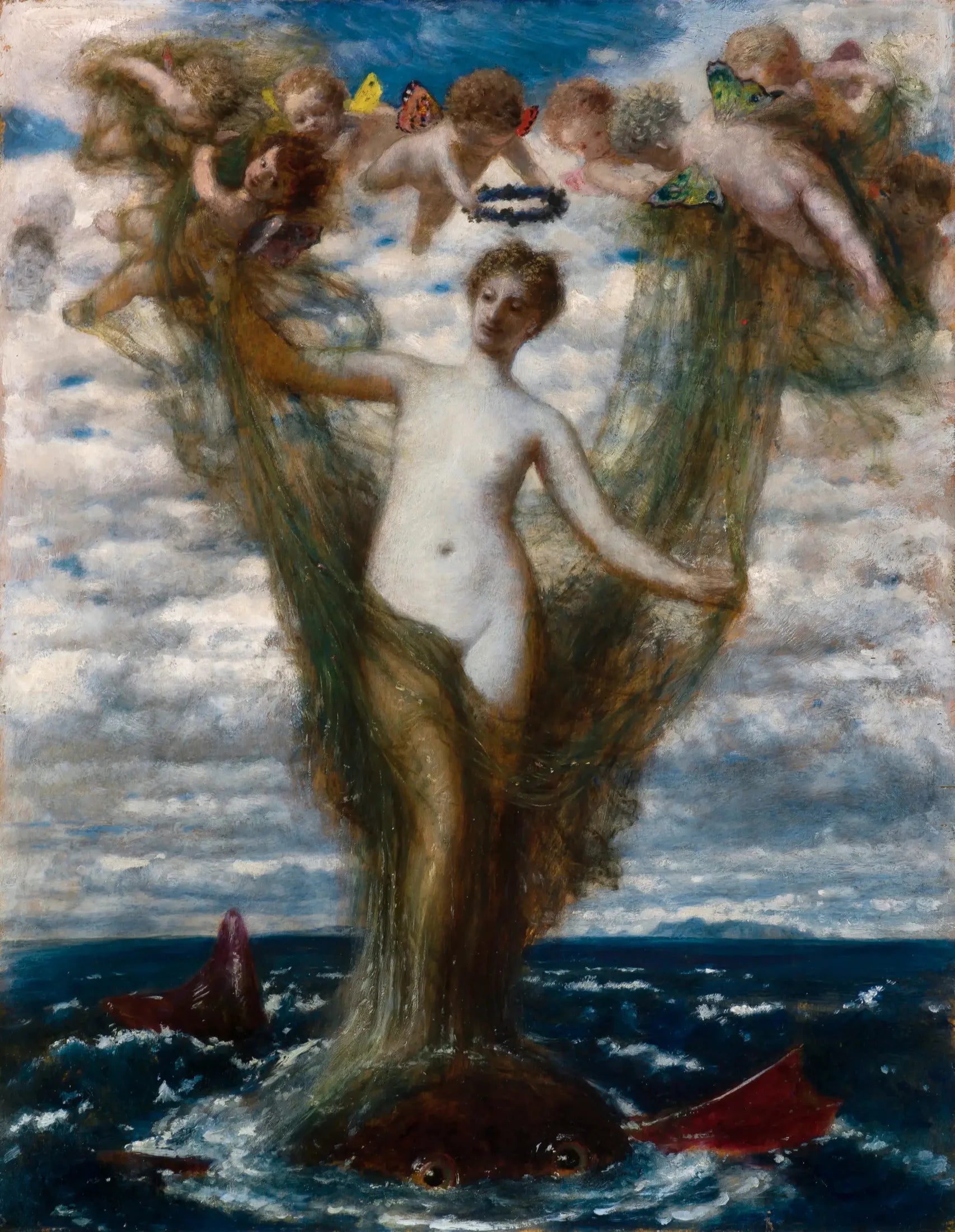 Vénus Anadyomène - Arnold Böcklin image 1 reproduction réalisée par Alpha Reproduction