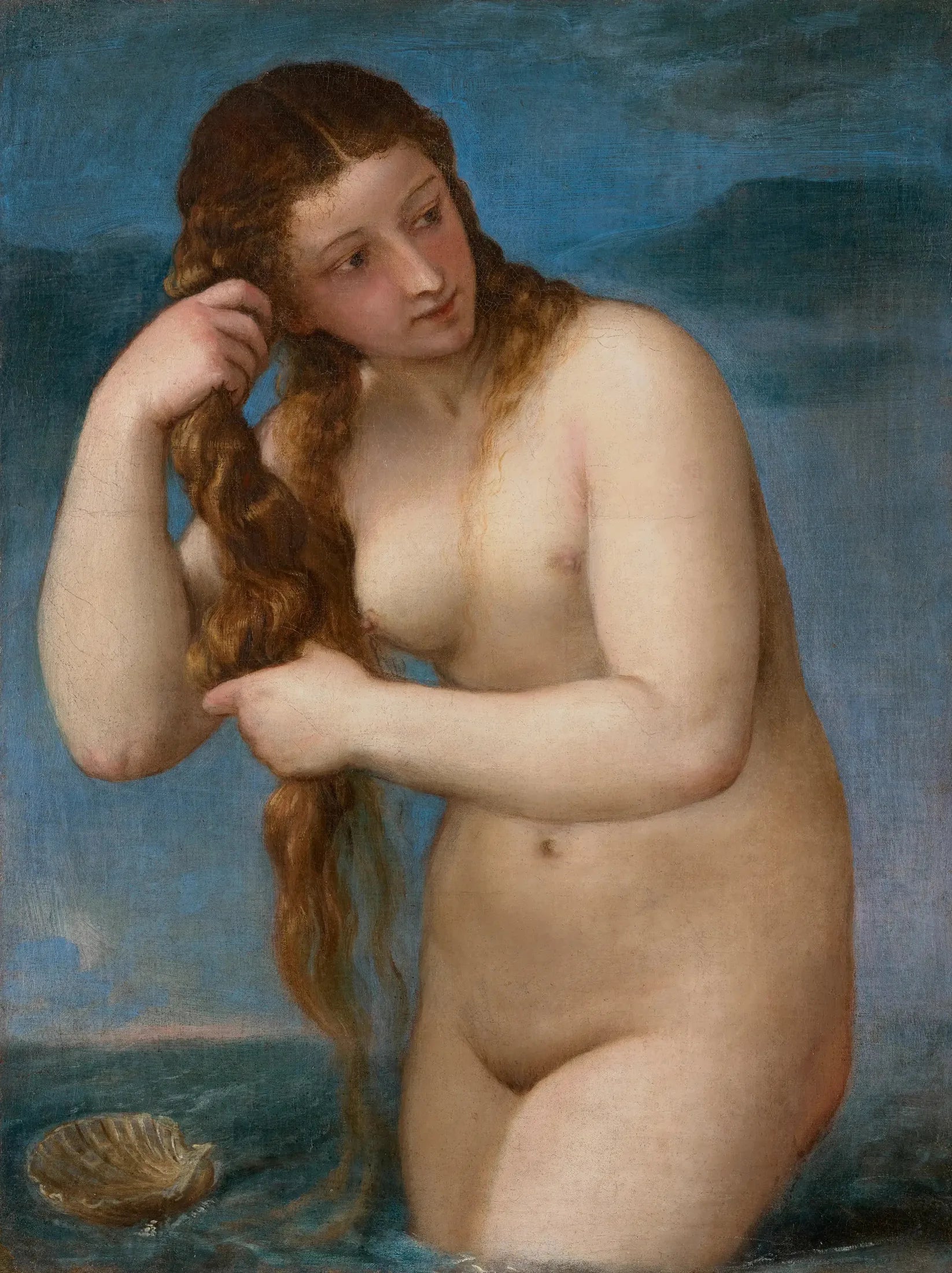 Vénus Anadyomène - Titian image 1 reproduction de peinture à l’huile