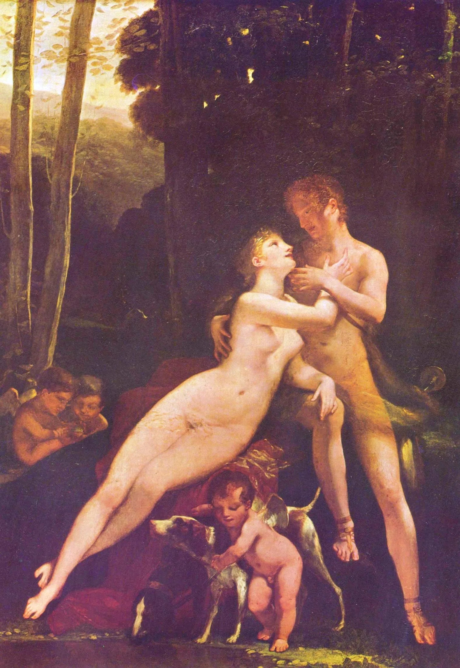 Venus and Adonis - Pierre-Paul Prud'hon image 1 copie de tableau peinte à la main