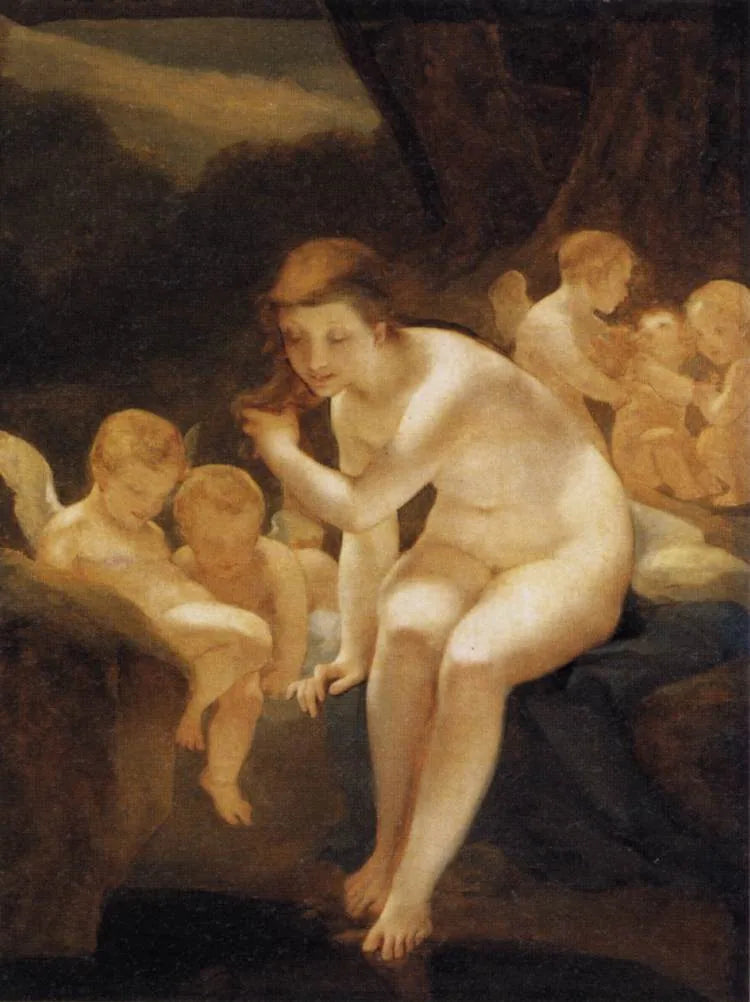 Vénus au bain - Pierre-Paul Prud'hon image 1 reproduction artisanale de tableau
