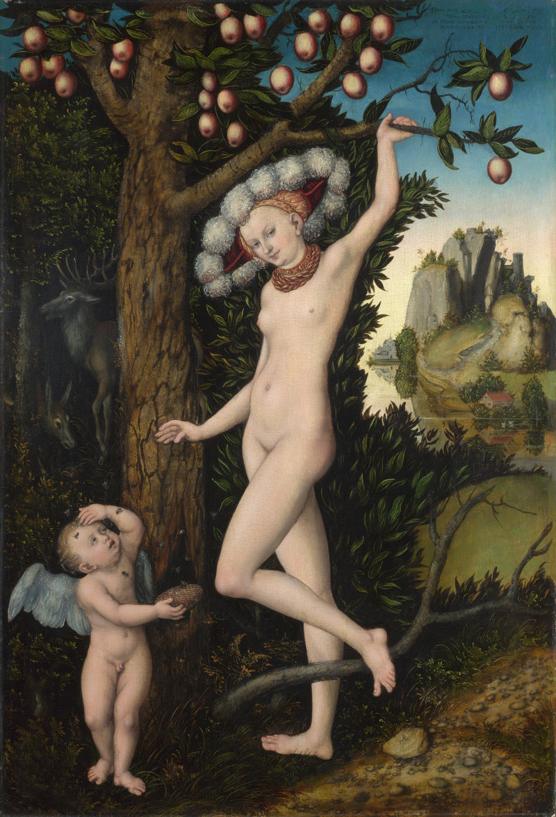 Vénus avec Cupidon le voleur de miel - Lucas Cranach l'Ancien