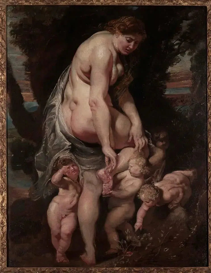 Vénus blessée par une épine - Peter Paul Rubens image 1 reproduction artisanale de tableau