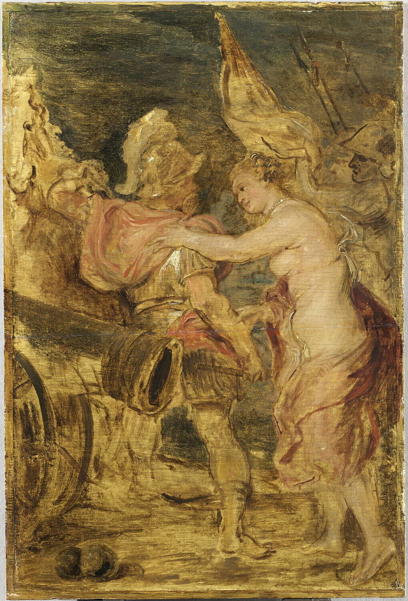 Vénus cherchant à dissuader Mars de partir au combat - Peter Paul Rubens