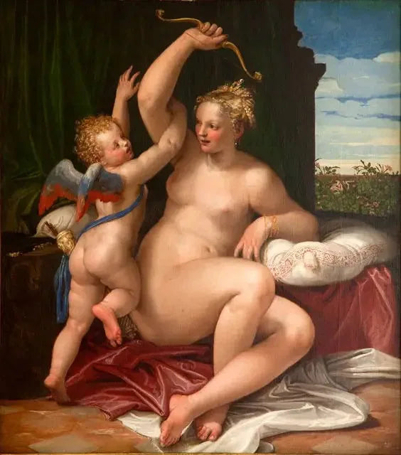 Vénus désarmant Cupidon - Paul Véronèse image 1 reproduction réalisée par Alpha Reproduction