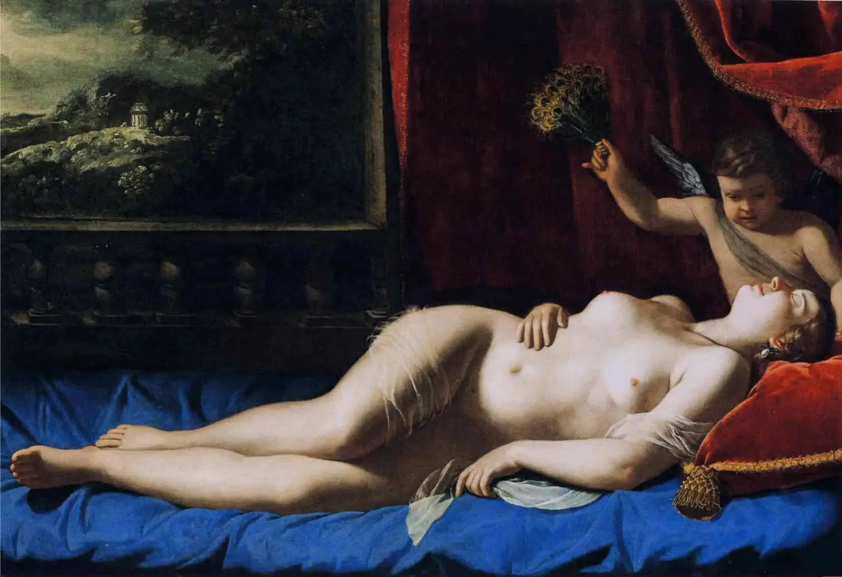 Vénus endormie - Artemisia Gentileschi image 1 reproduction d’œuvre d’art à l’huile