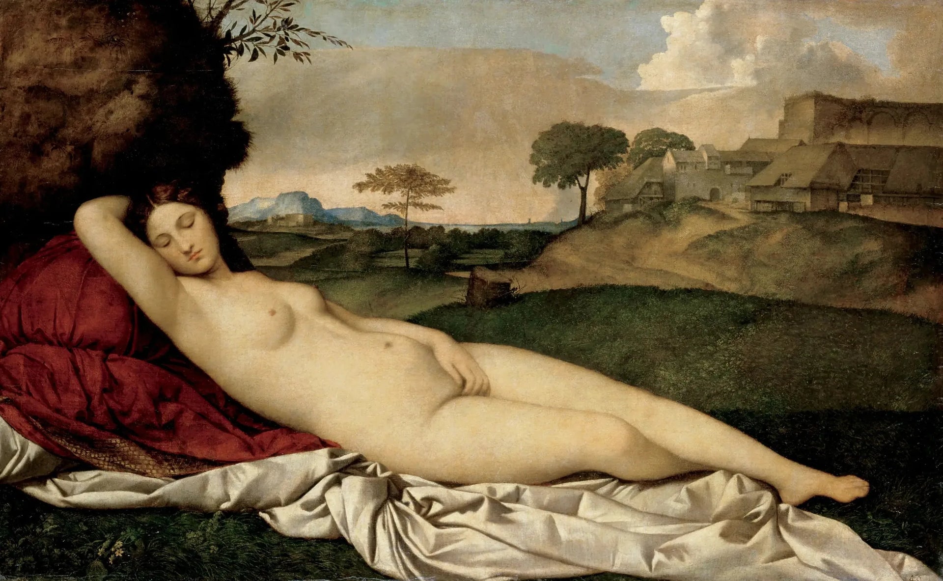 Vénus endormie - Giorgione image 1 reproduction de peinture à l’huile