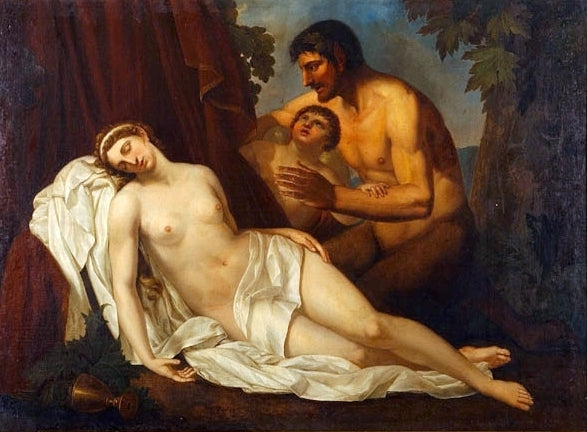 Vénus enivrée par un satyre (« La Nuda ») - Annibale Carracci image 1 copie de tableau peinte à la main