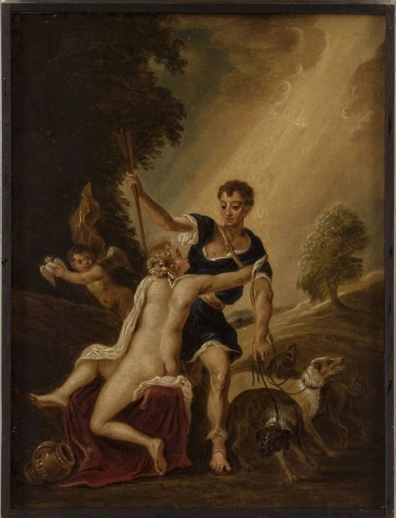 Vénus et Adonis - David Teniers le Jeune image 1 tableau peint à l’huile sur toile