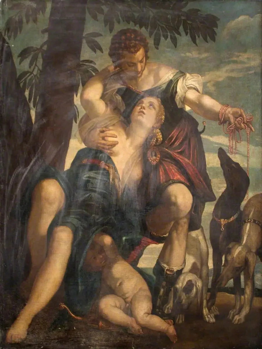 Vénus et Adonis - Paul Véronèse image 1 reproduction de peinture à l’huile