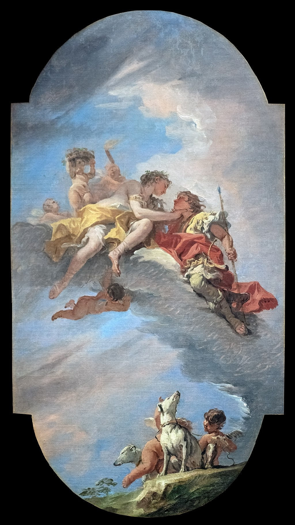 Vénus et Adonis - Sebastiano Ricci image 1 tableau peint à l’huile sur toile