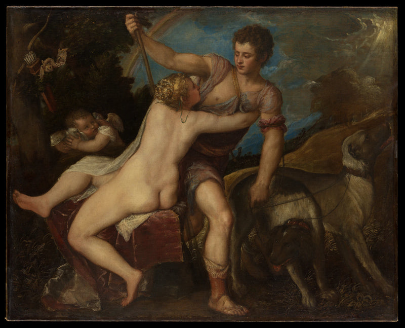 Vénus et Adonis - Titian (Tiziano Vecellio)