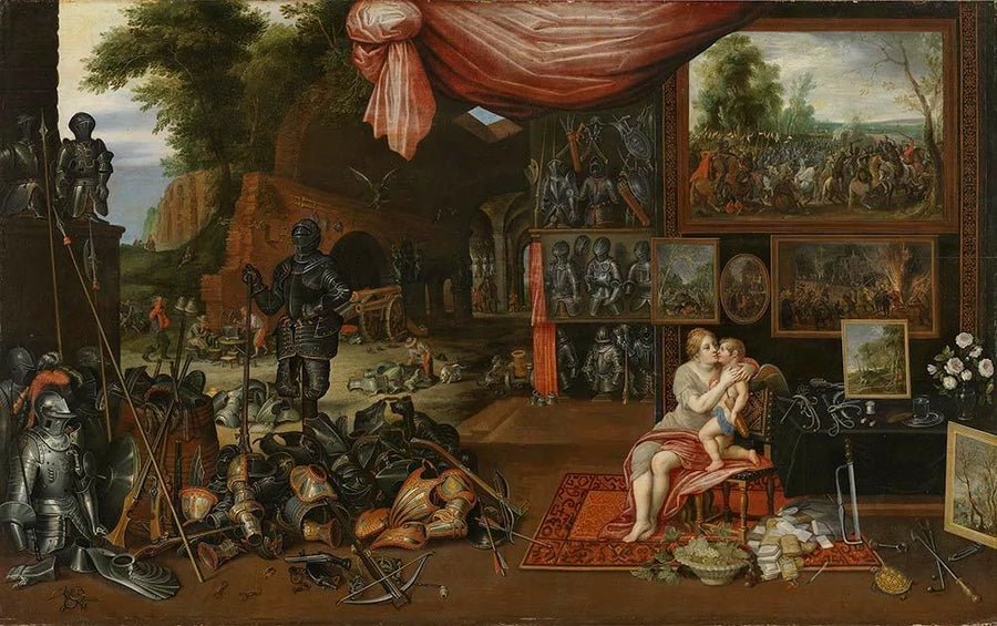 Vénus et Amour dans la Schmiede des Vulkan - Jan Brueghel l'Ancien