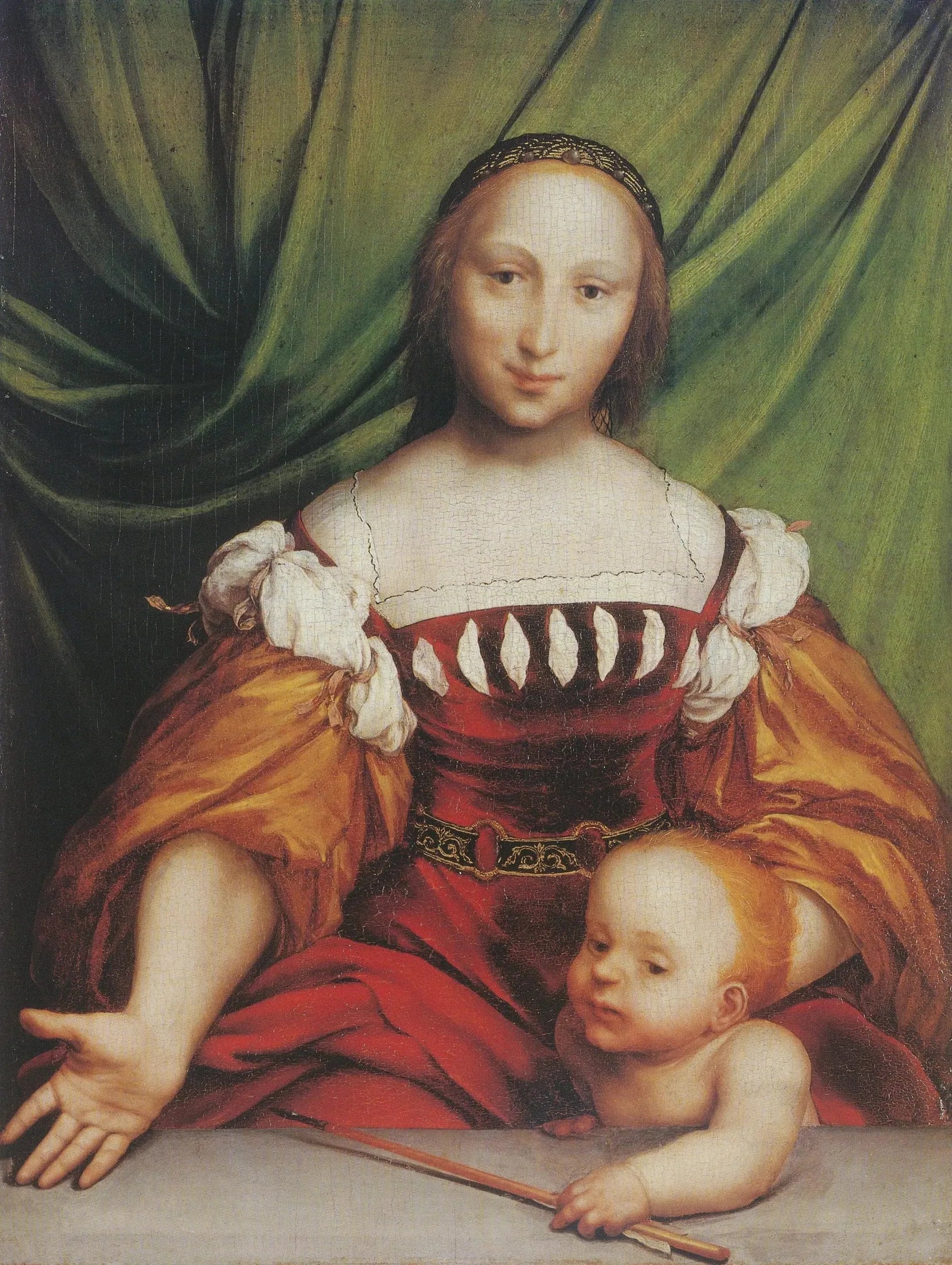 Vénus et Amour - Hans Holbein le Jeune image 1 reproduction réalisée par Alpha Reproduction