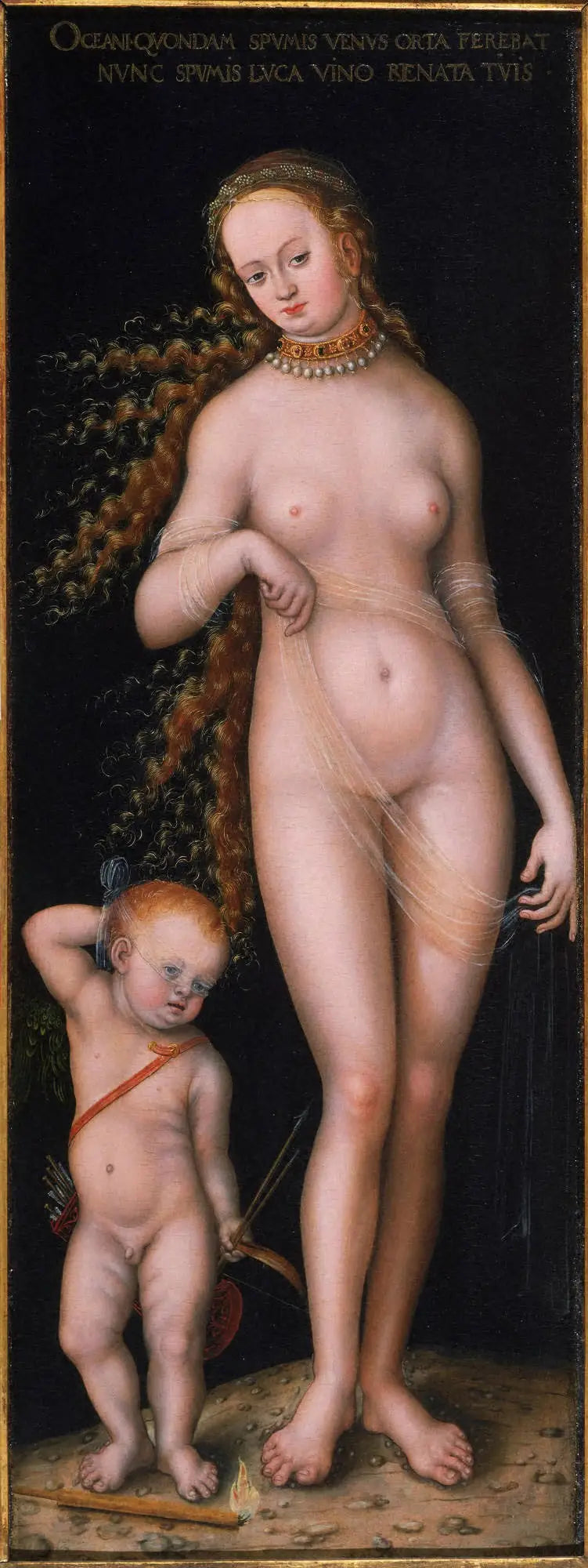Vénus et Amour - Lucas Cranach the Elder image 1 tableau peint à l’huile sur toile