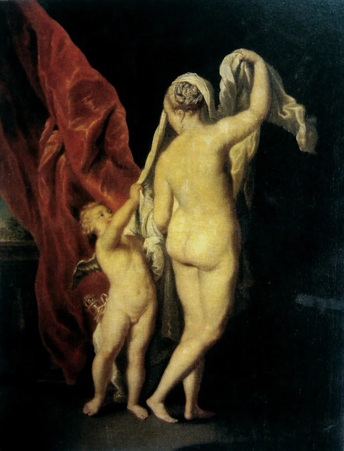 Vénus et Cupidon. - Anton Raphael Mengs image 1 tableau peint à l’huile sur toile