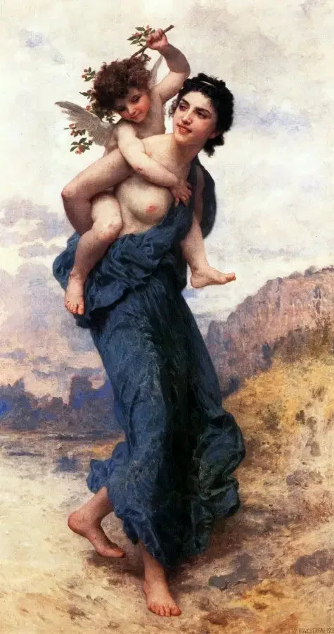 Vénus et Cupidon. - Bouguereau image 1 reproduction réalisée par Alpha Reproduction