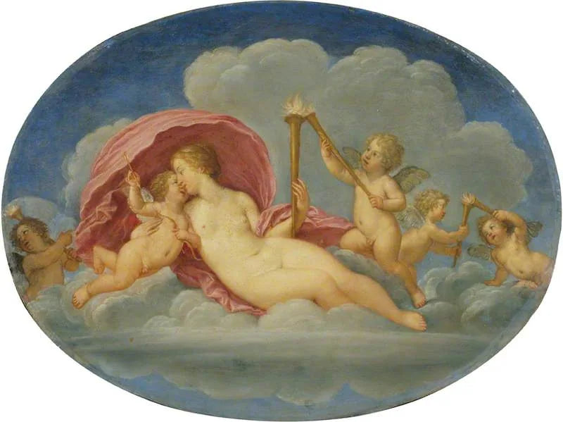 Vénus et Cupidon - Francesco Albani image 1 reproduction réalisée par Alpha Reproduction