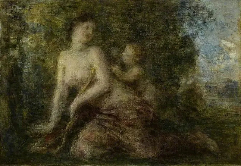 Vénus et Cupidon - Henri Fantin-Latour image 1 reproduction d’œuvre d’art à l’huile