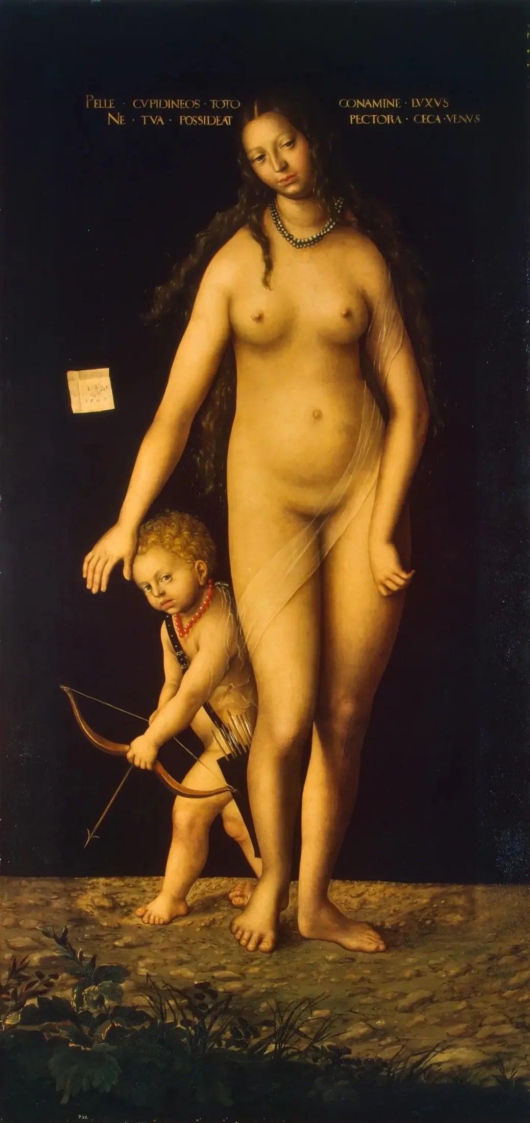 Vénus et Cupidon - Lucas Cranach the Elder image 1 reproduction artisanale de tableau