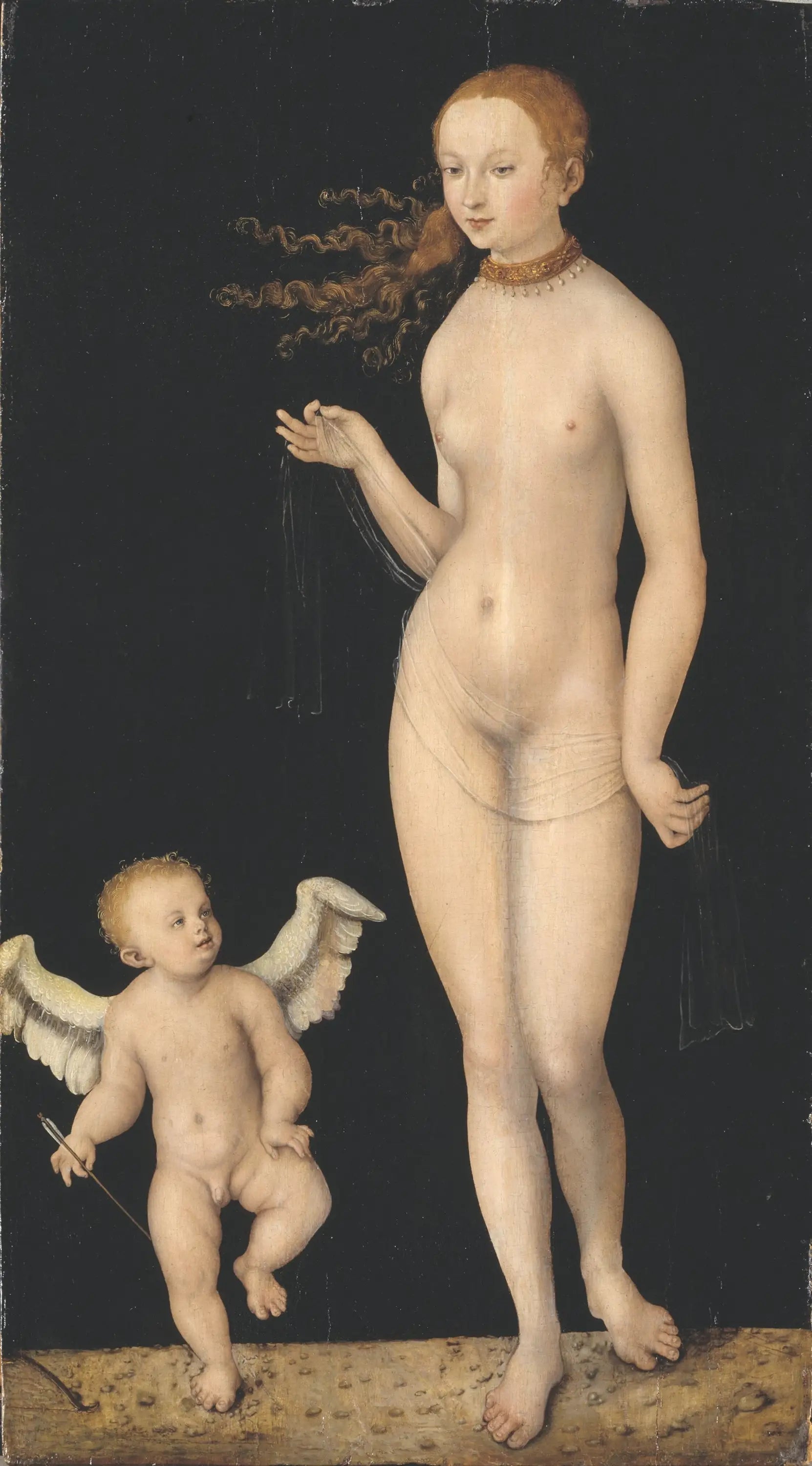 Vénus et Cupidon - Lucas Cranach the Elder image 1 reproduction de peinture à l’huile