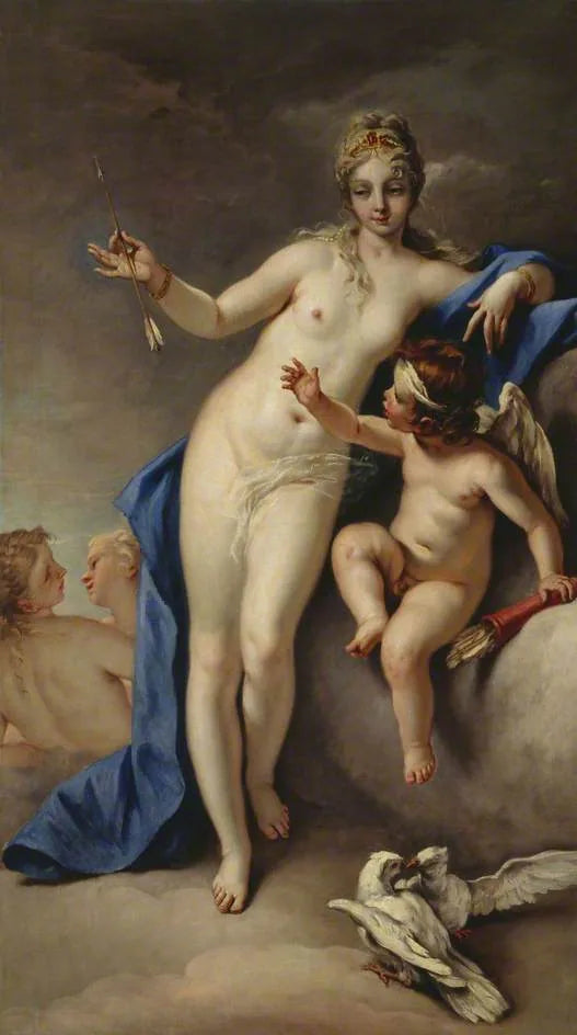 Vénus et Cupidon - Sebastiano Ricci image 1 copie de tableau peinte à la main