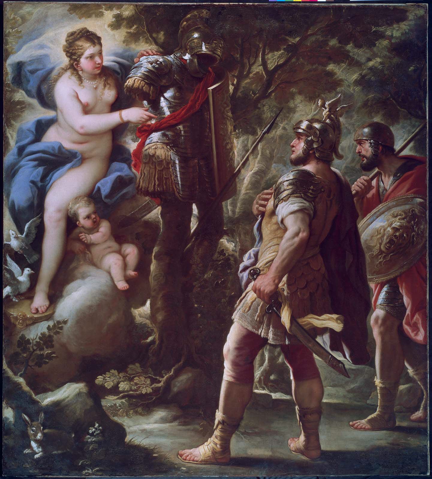 Vénus et Enée - Luca Giordano image 1 reproduction artisanale de tableau
