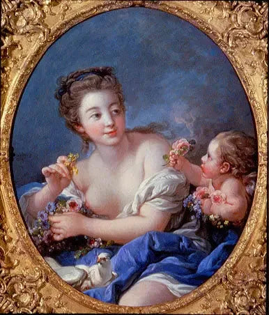 Vénus et l'amour - François Boucher image 1 reproduction réalisée par Alpha Reproduction