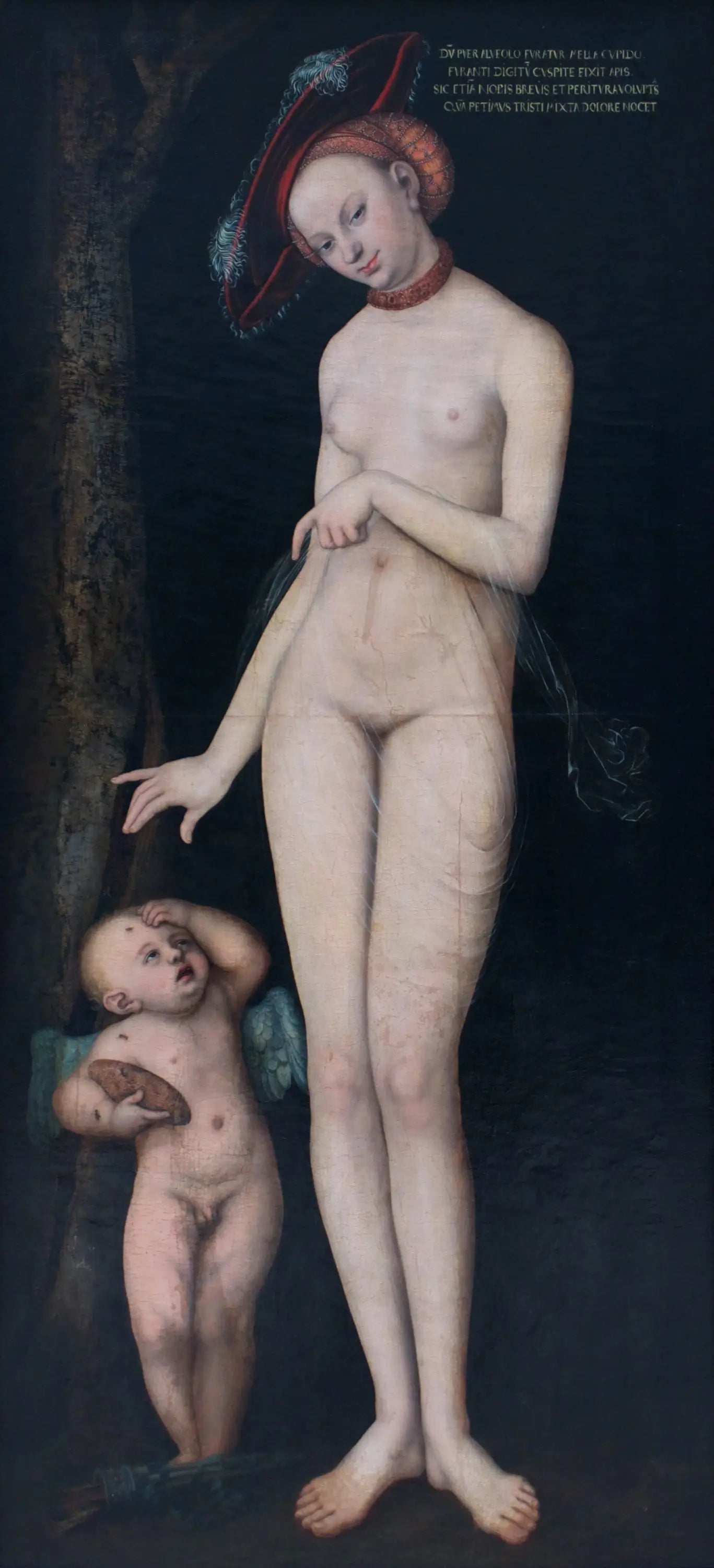 Vénus et l'Amour - Lucas Cranach the Elder image 1 reproduction de peinture à l’huile
