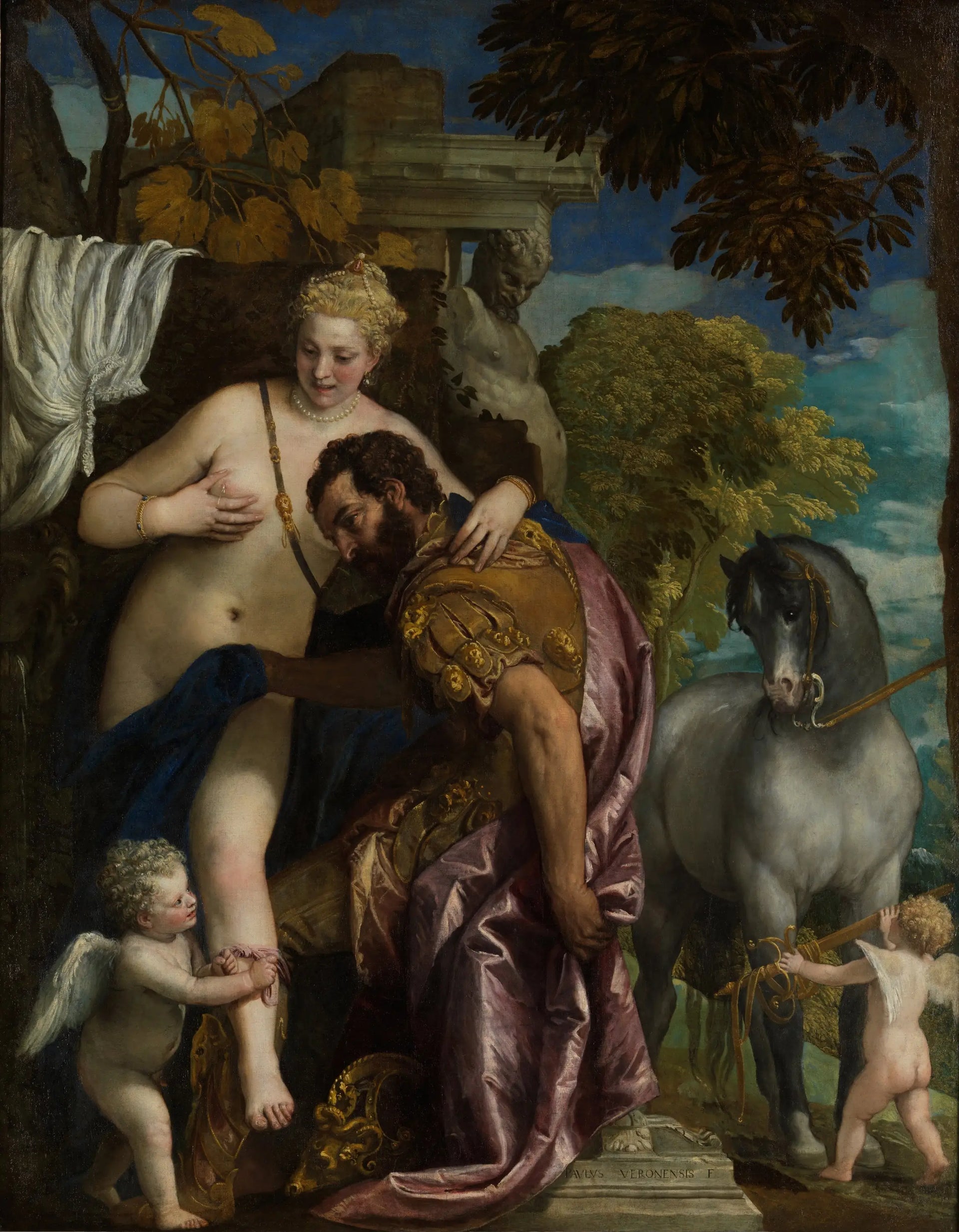 Vénus et Mars - Paul Véronèse image 1 copie peinte à la main à l’huile