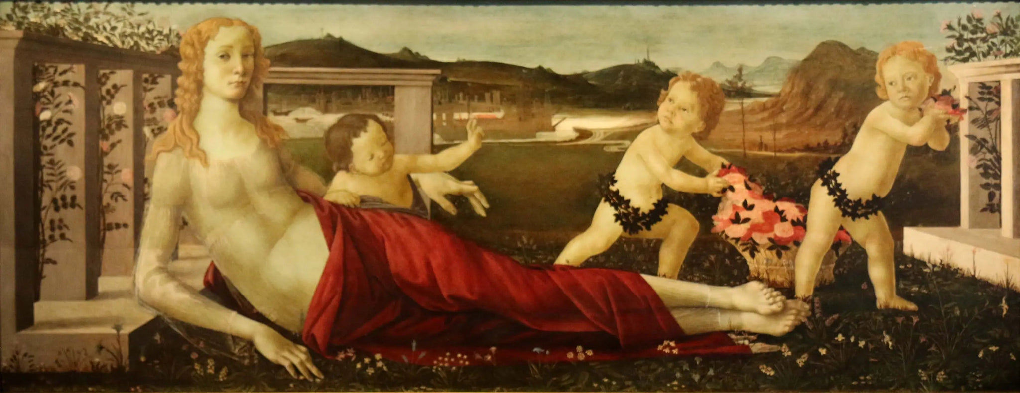 Vénus et trois putti - Sandro Botticelli image 1 tableau peint à l’huile sur toile