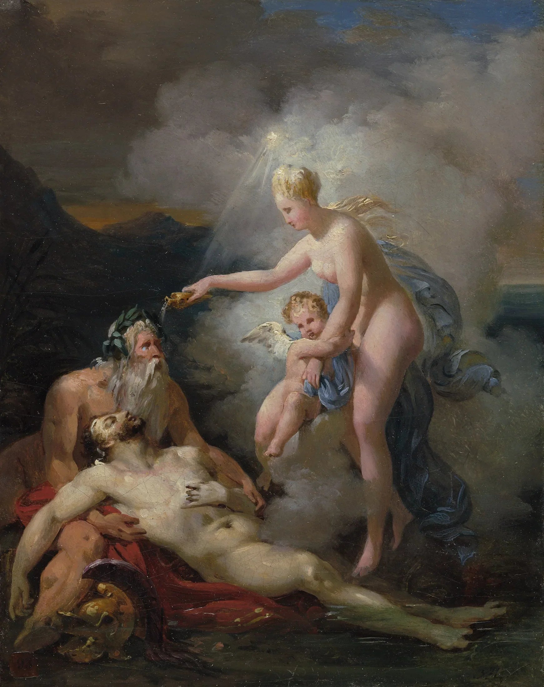Venus Healing Aeneas - Merry-Joseph Blondel image 1 copie de tableau peinte à la main