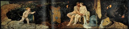 Vénus, Mars et Amor dans la forge de Vulcain - Maarten van Heemskerck image 1 copie de tableau peinte à la main