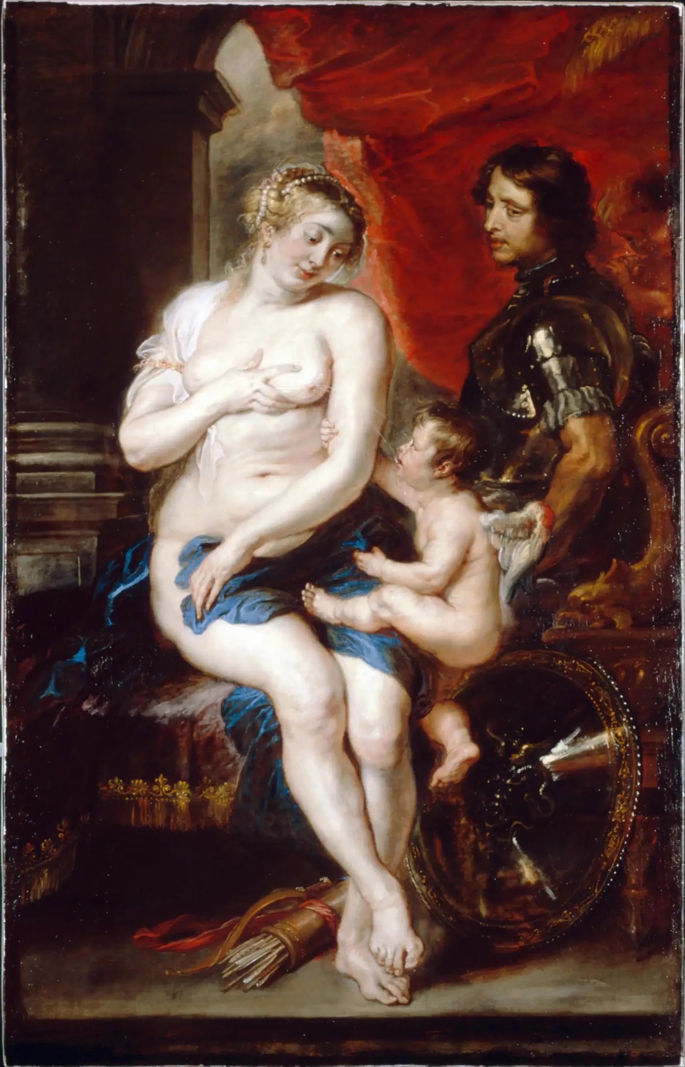 Vénus, Mars et Cupidon - Peter Paul Rubens image 1 tableau peint à l’huile sur toile