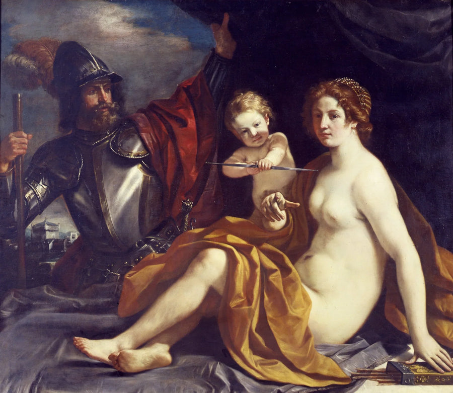 Vénus, Mars et l'Amour - Guercino