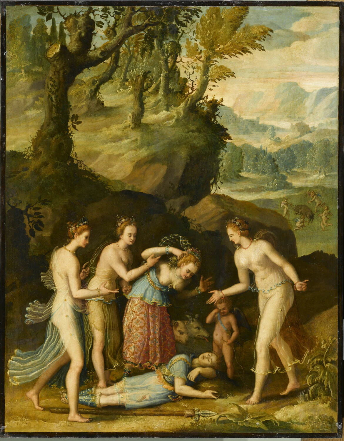Vénus pleurant la mort d'Adonis - Artiste inconnu