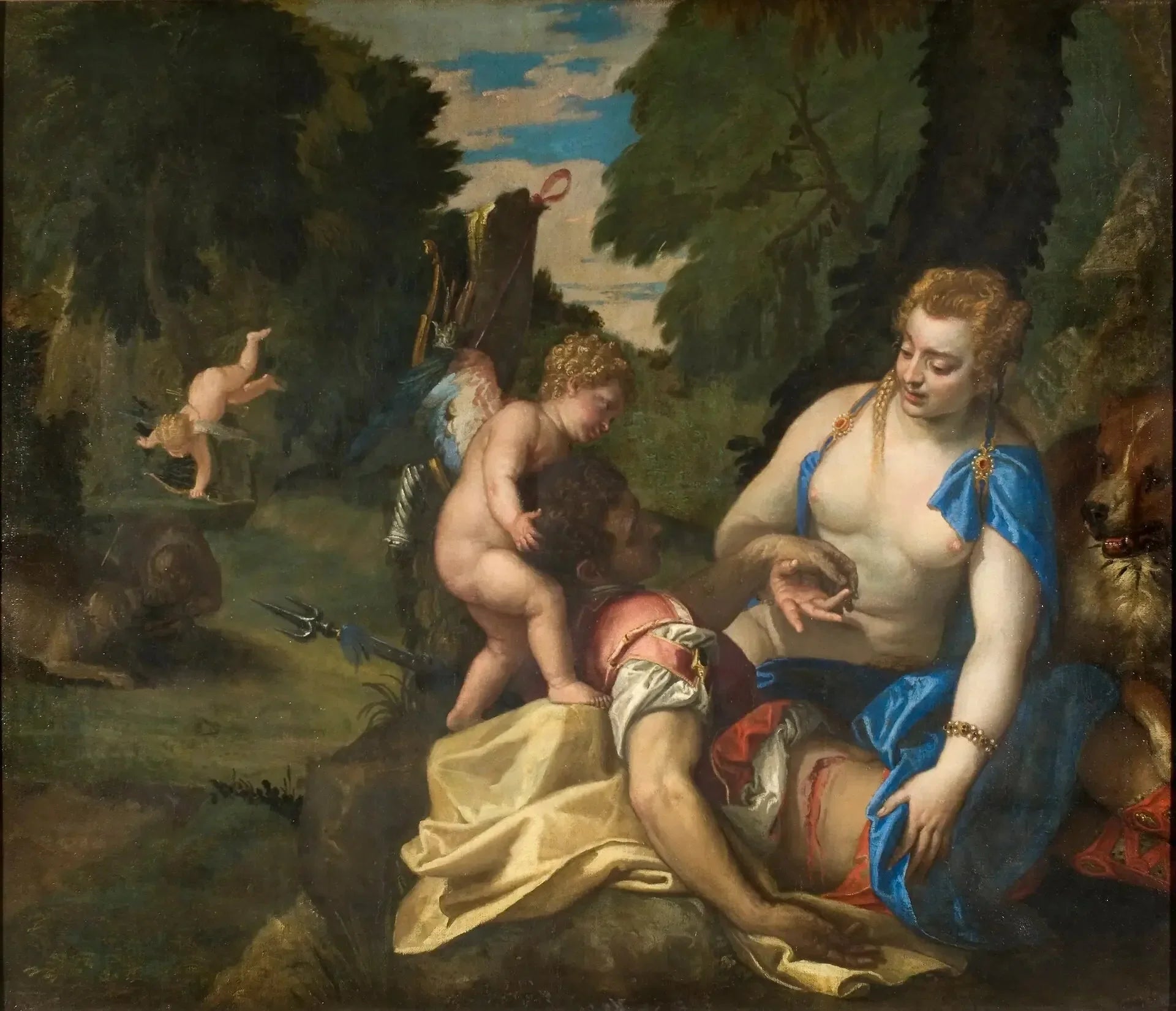 Vénus pleurante Adonis - Paul Véronèse image 1 tableau peint à l’huile sur toile