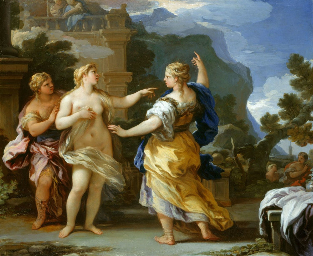 Vénus punit Psyché avec une tâche - Luca Giordano - Alpha Reproduction