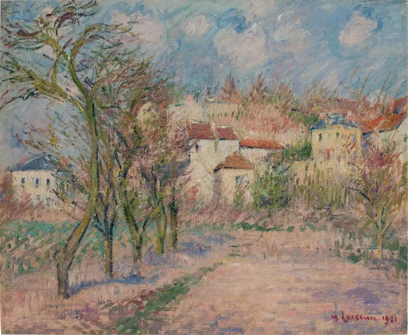 Verger à Hérouville (Seine-et-Oise) - Gustave Loiseau image 1 copie de tableau peinte à la main