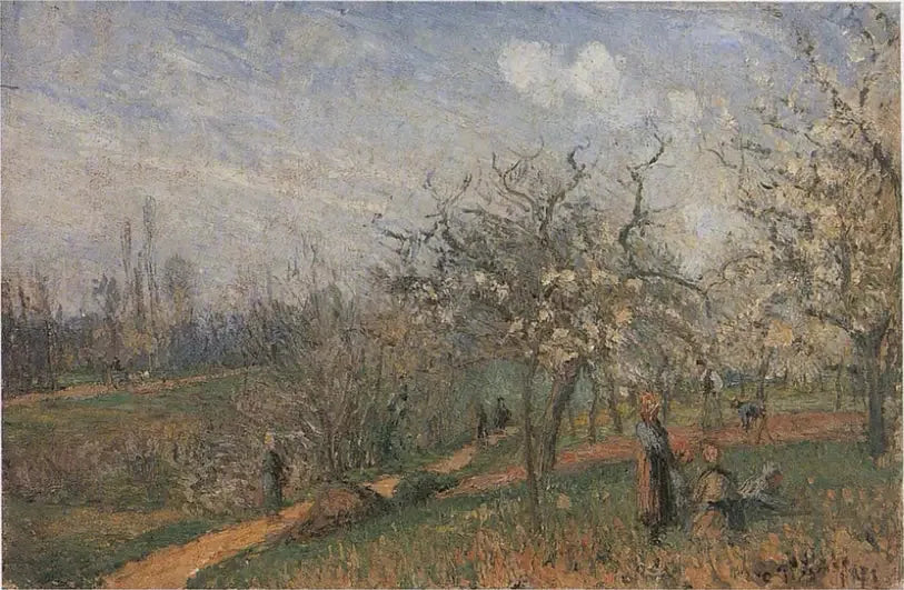 Verger en fleurs - Camille Pissarro image 1 copie de tableau peinte à la main