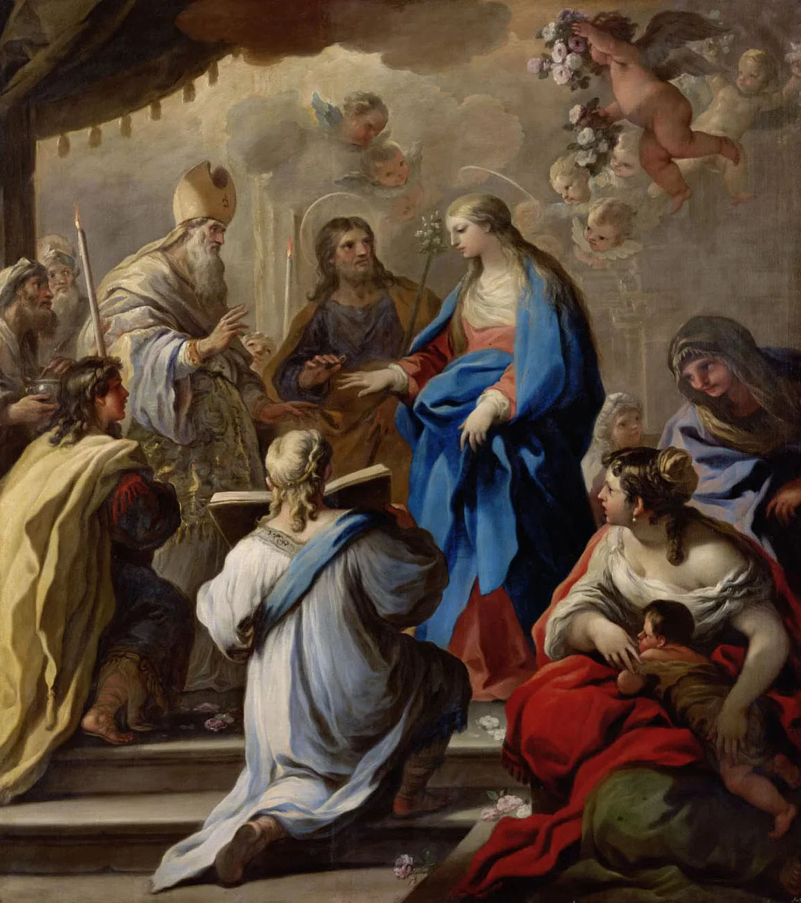 Vermählung Mariae - Luca Giordano image 1 reproduction de peinture à l’huile