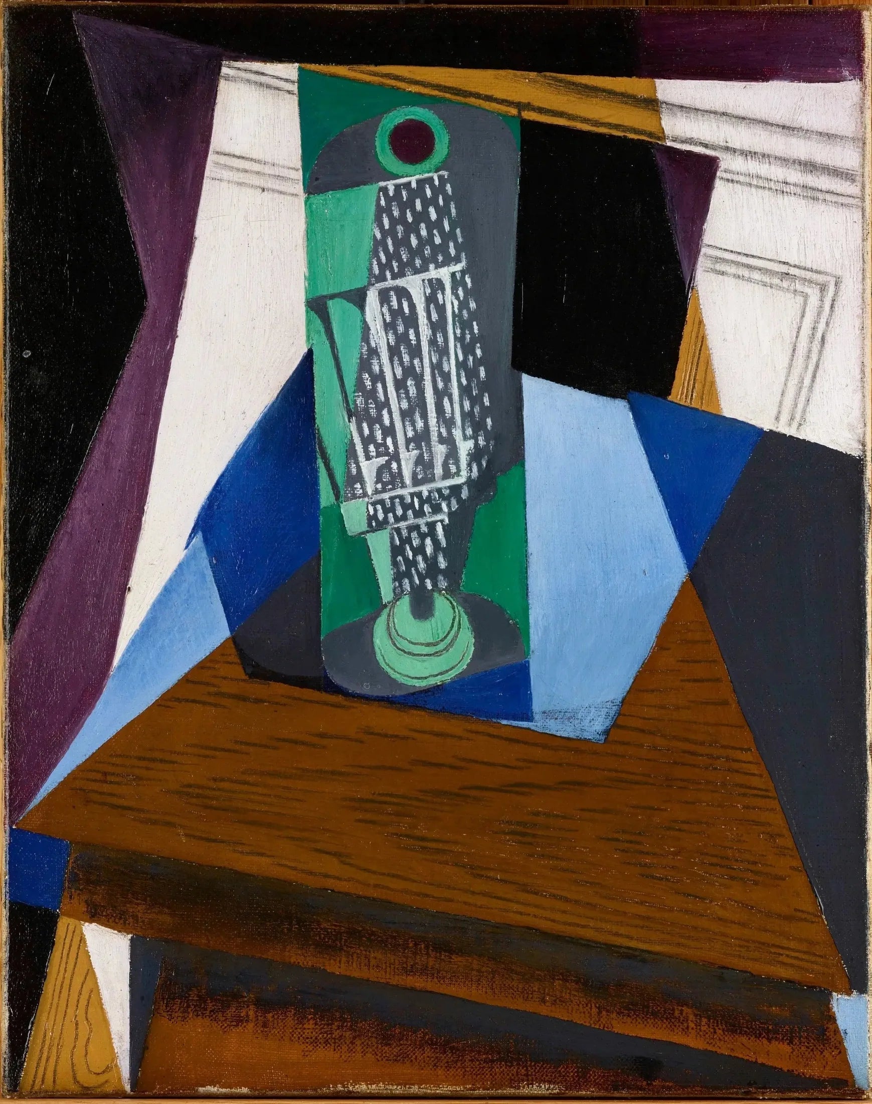 Verre sur une table - Juan Gris image 1 reproduction réalisée par Alpha Reproduction