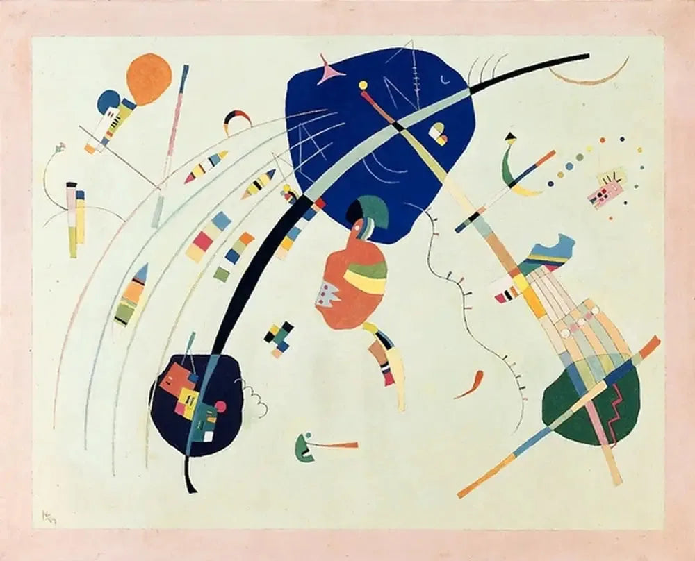 Vers le bleu - Vassily Kandinsky image 1 reproduction artisanale de tableau