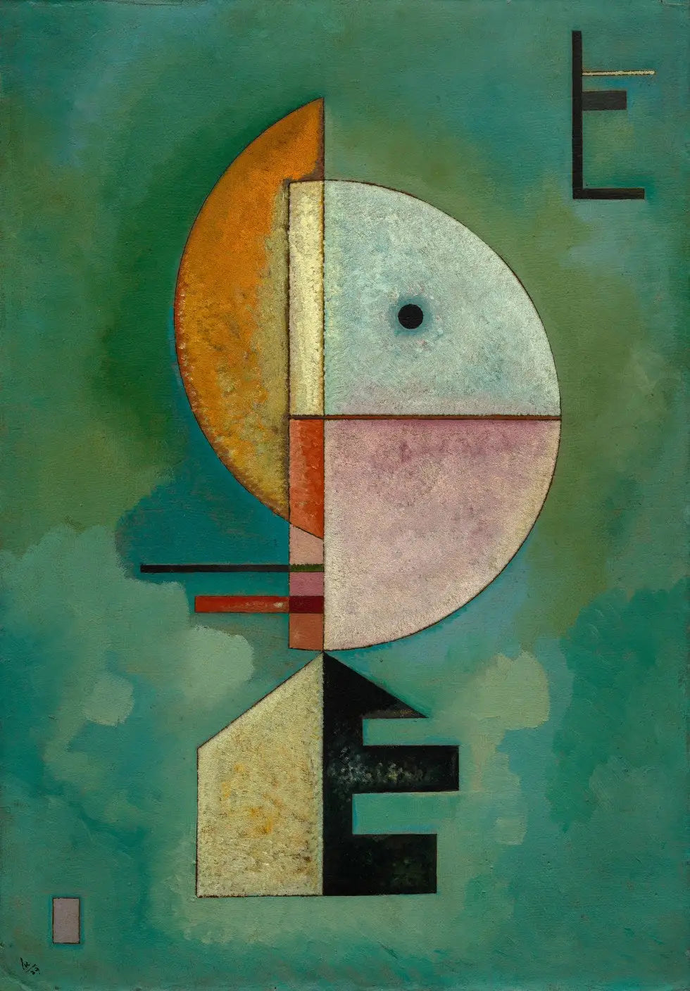 Vers le haut - Vassily Kandinsky image 1 reproduction de peinture à l’huile